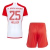 Camisola FC Bayern München Thomas Muller 25 Criança Equipamento Principal 2023-24 Manga Curta